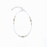 Silver and Gold Auspicious Clouds Bracelet