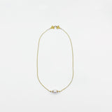 The Nine Gold Pearl Necklace and Earrings Set