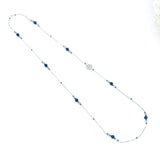 The Nine Gray Gemstone Necklace in Sterling Silver