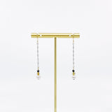 Длинное ожерелье с девятью драгоценными камнями земляного тона