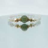 Beaded Mint Jadeite Bracelet