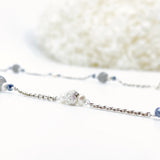 The Nine Gray Moonstone Necklace in Sterling Silver