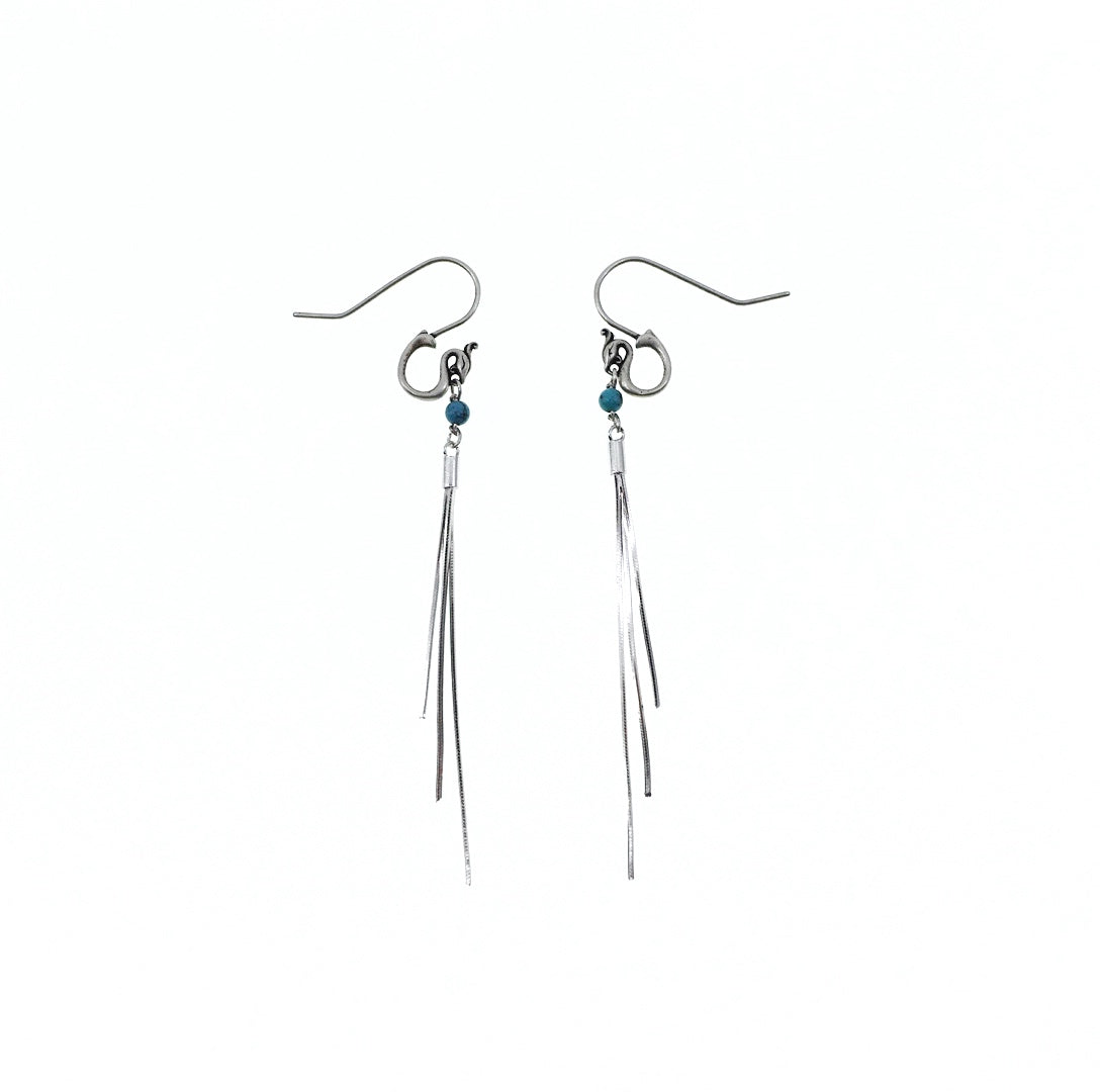 Phoenix Tassel Earrings in Sterling Silver