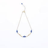 Браслет из девяти терагерцовых камней с золотым напылением