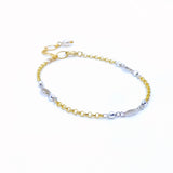 Gold and Silver Auspicious Chain Bracelet