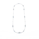 The Nine Gray Moonstone Necklace in Sterling Silver