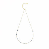 Ожерелье из девяти терагерцовых камней в позолоченном корпусе