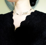 The Nine Gray Gemstone Necklace in Sterling Silver