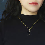 Star Orbit Diamond Pendant Silver 