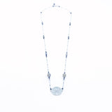 The Nine Gray Gemstone Necklace in Sterling Silver