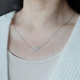 Auspicious Origin Small Floating Pendant Necklace Silver