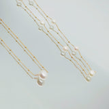 Многослойные жемчужные ожерелья с удлинителем