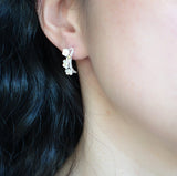 Plum Blossom Sterling Silver Studs