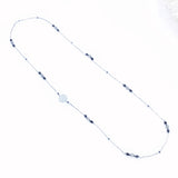 The Nine Gray Gemstone Necklace in Sterling Silver