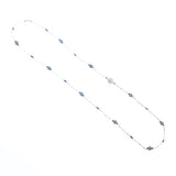 The Nine Gray Gemstone Necklace in Sterling Silver