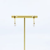 The Nine Gold Pearl Necklace and Earrings Set