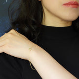 Star Orbit Diamond Star Bracelet Silver 