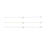 Star Orbit Diamond Star Bracelet Silver 