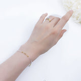 Silver and Gold Auspicious Clouds Bracelet