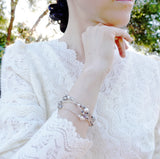 The Nine Gray Moonstone Necklace in Sterling Silver