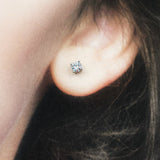 New York Square Diamond Studs 