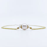 The Nine Gold Pearl Necklace and Earrings Set