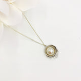 Lotus Leaf Pearl Necklace