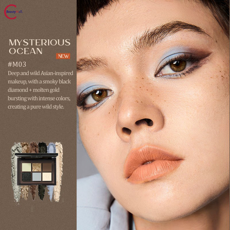VENUS MARBLE 5+1 Универсальная палетка теней для век
