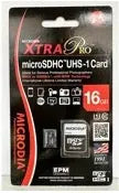 MICRODIA XTRA Pro™, карта Micro SDHC UHS-1, 16 ГБ + адаптер