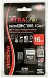 MICRODIA XTRA Pro™, карта Micro SDHC UHS-1, 16 ГБ + адаптер