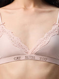 Lace Triangle Cup Bra Without Underwire