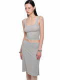 Cat Paw Lace Back Top & Skirt Set