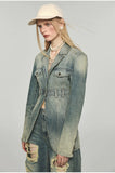 Denim Slim Fit Blazer