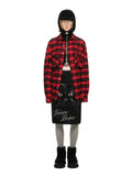 Plaid Brushed Loose Shirt