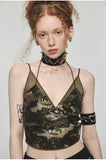 Camouflage 2-in-1 Halter Mesh Camisole
