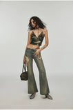 Camouflage 2-in-1 Halter Mesh Camisole