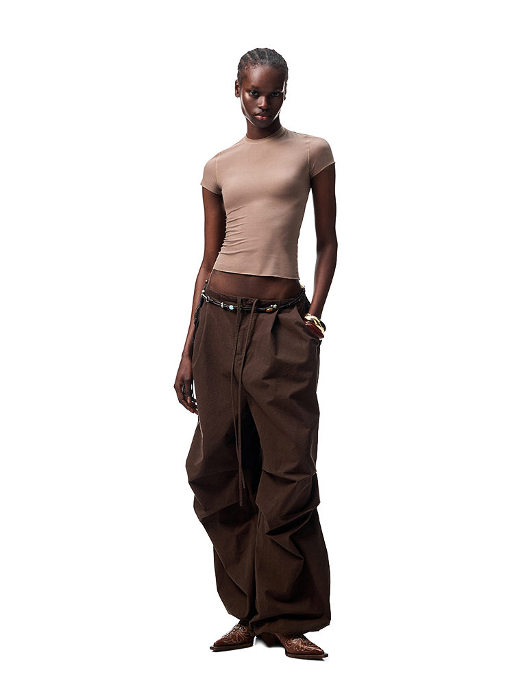Basic Slim-Fit Solid-Color T-shirt