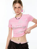 Waist-Cinched Basic T-Shirt