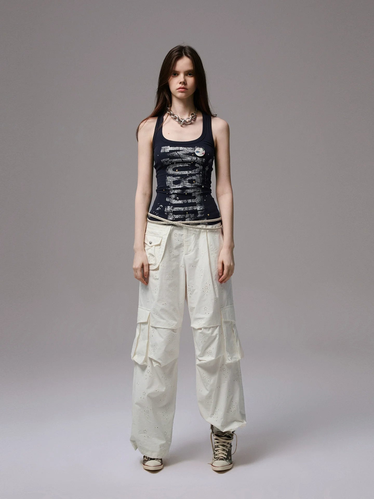 Hot-Stamped Gold & Silver Letter Printed?Vest