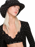 Cat Paw Trim Cardigan & Skirt Set