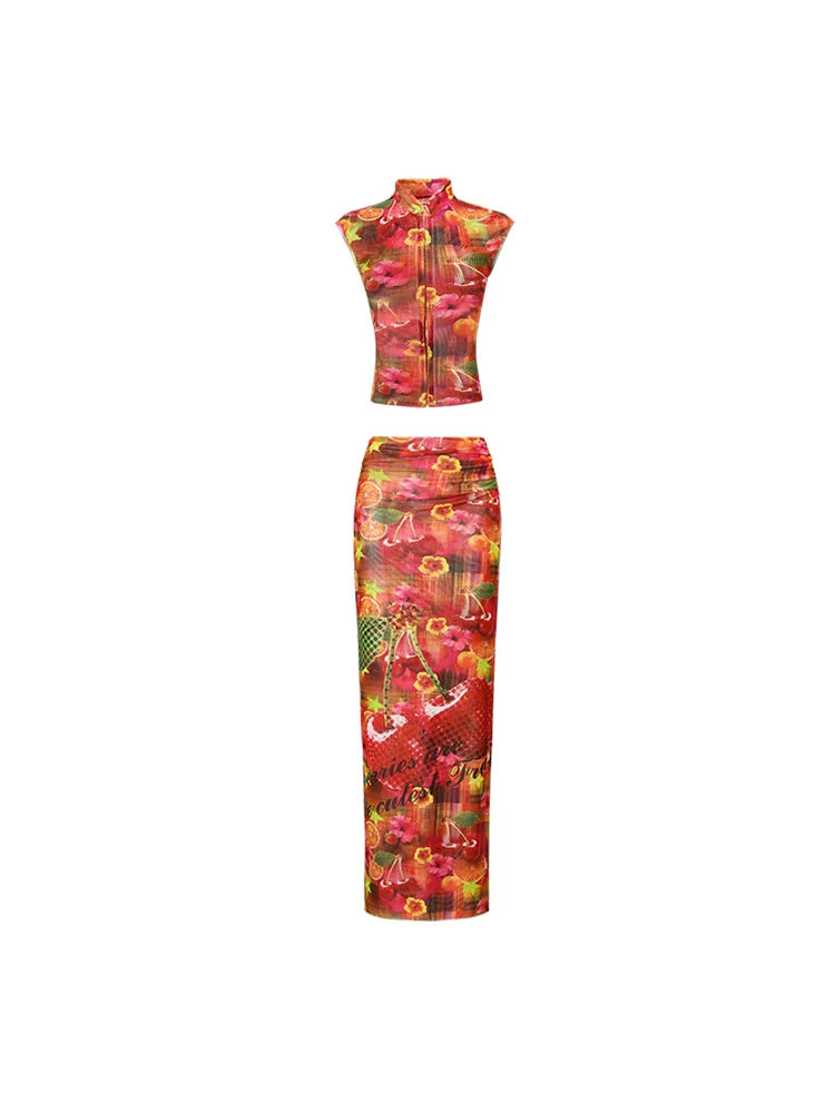 "Summer Fruit" Millennium Cheongsam Set