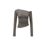 Asymmetric Embellished Blouse