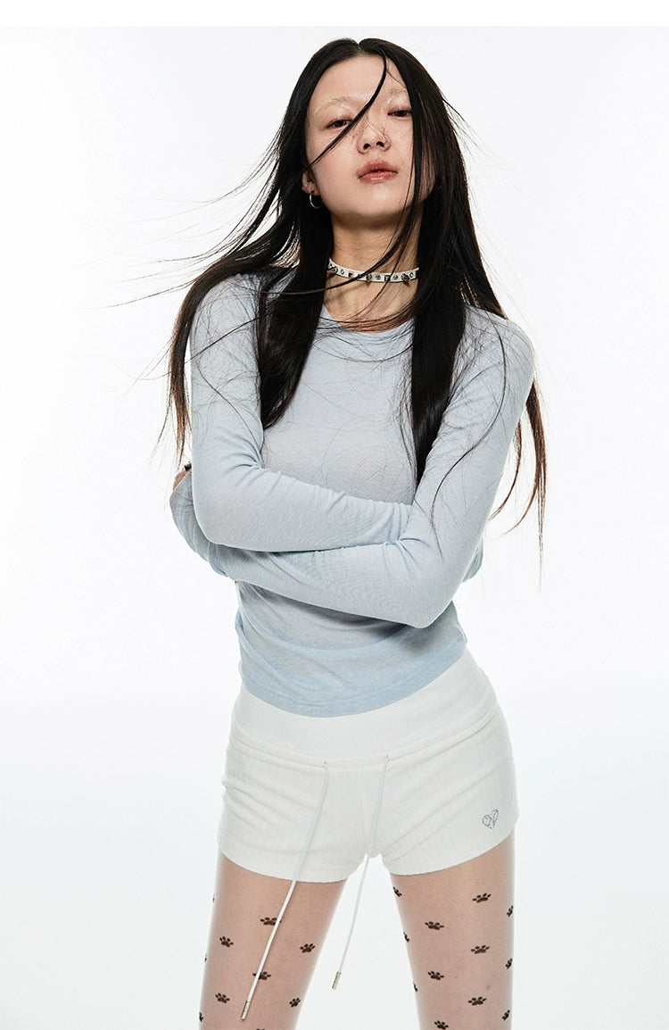 Solid Color Crewneck T-Shirt