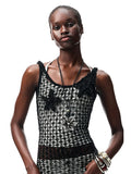 Hand-Crocheted Starfish Strappy Knotted Vest