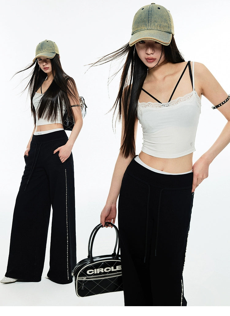 Lace Trim Tank Top
