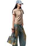 Hooded Bow Solid-Color T-shirt