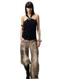 High-Elastic V-Neck Knotted Acetate Camisole
