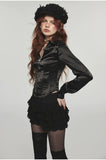 Stretchy Herringbone Satin Shirt