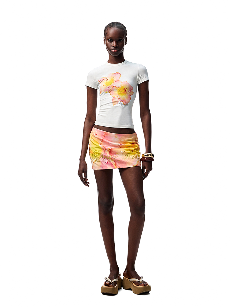Printed Slim-Fit Short Sleeve T-shirt