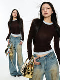 Solid Color Crewneck T-Shirt